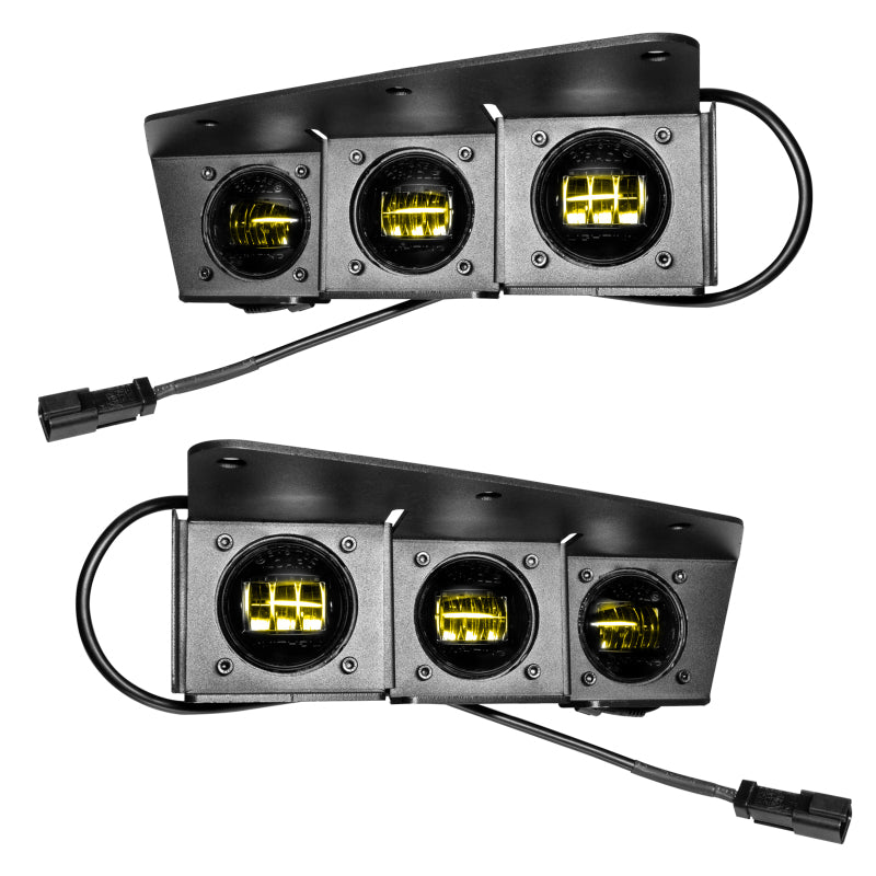 ORACLE Lighting 21-22 Ford Bronco Triple LED Fog Light Kit for Steel Bumper - Yellow SEE WARRANTY ORACLE Lighting Fog Lights  AXOPROS
