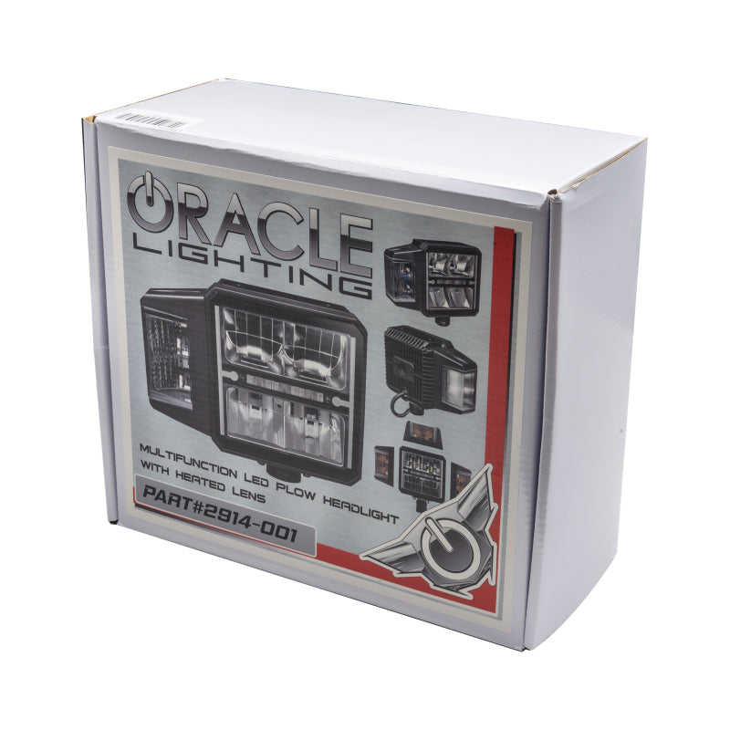 Oracle Lighting Multifunction LED Plow Headlight with Heated Lens 5700K SEE WARRANTY ORACLE Lighting Headlights  AXOPROS