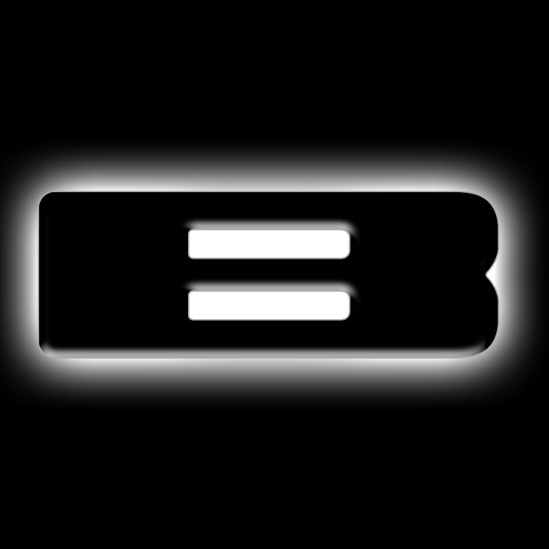 ORACLE Lighting Universal Illuminated LED Letter Badges - Matte Blk Surface Finish - B SEE WARRANTY ORACLE Lighting Light Accessories and Wiring  AXOPROS