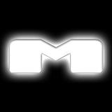 ORACLE Lighting Universal Illuminated LED Letter Badges - Matte Wht Surface Finish - M ORACLE Lighting Light Accessories and Wiring  AXOPROS