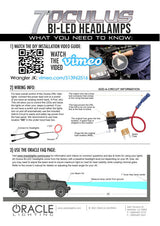 Oracle Oculus 7in Bi-LED Projector Headlights for Jeep Wrangler JK - 6000K SEE WARRANTY ORACLE Lighting Headlights  AXOPROS