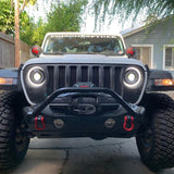 Oracle Oculus Bi-LED Projector Headlights for Jeep JL/Gladiator JT - Matte Blk - 5500K ORACLE Lighting Headlights  AXOPROS