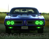 Oracle Pre-Installed Lights 5.75 IN. Sealed Beam - Green Halo SEE WARRANTY ORACLE Lighting Headlights  AXOPROS