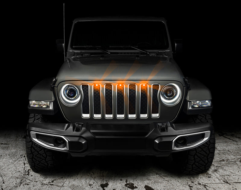 Oracle Pre-Runner Style LED Grille Kit for Jeep Gladiator JT - Amber ORACLE Lighting Light Strip LED  AXOPROS