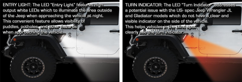 Oracle Sidetrack LED System For Jeep Wrangler JK SEE WARRANTY ORACLE Lighting Light Strip LED  AXOPROS