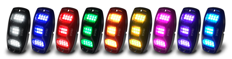 Oracle Underbody  RGB+W Wheel Well Rock Light Kit - 4 PCS - ColorSHIFT ORACLE Lighting Light Bars & Cubes  AXOPROS