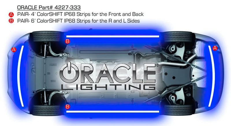Oracle Universal LED Underbody Kit - ColorSHIFT SEE WARRANTY ORACLE Lighting Light Strip LED  AXOPROS