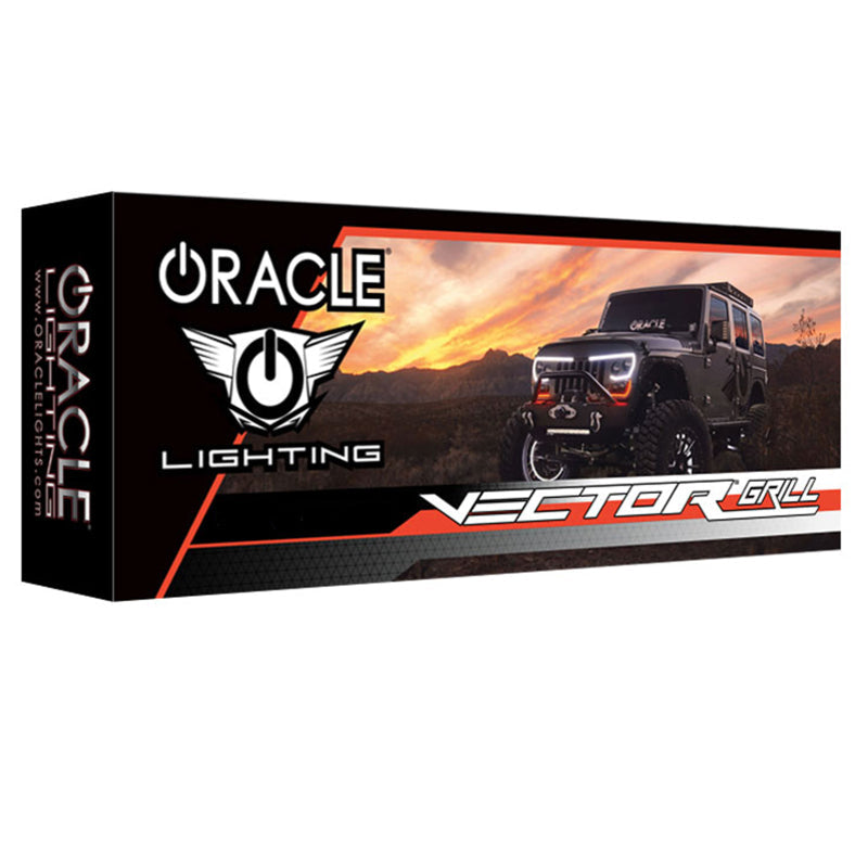 Oracle VECTOR Series Full LED Grille - Jeep Wrangler JL/JT - NA SEE WARRANTY ORACLE Lighting Light Accessories and Wiring  AXOPROS