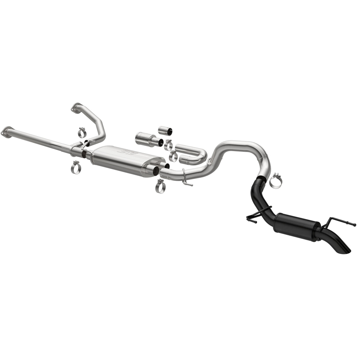 Overland Series Black Cat-Back System MagnaFlow Exhaust Products Exhaust System Kit  AXOPROS