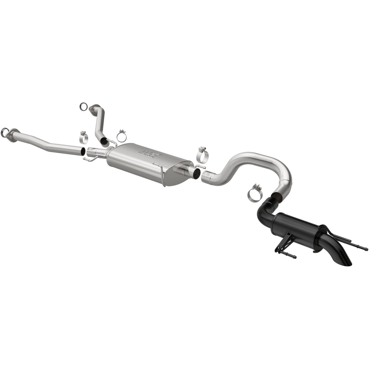 Overland Series Black Cat-Back System MagnaFlow Exhaust Products Exhaust System Kit  AXOPROS