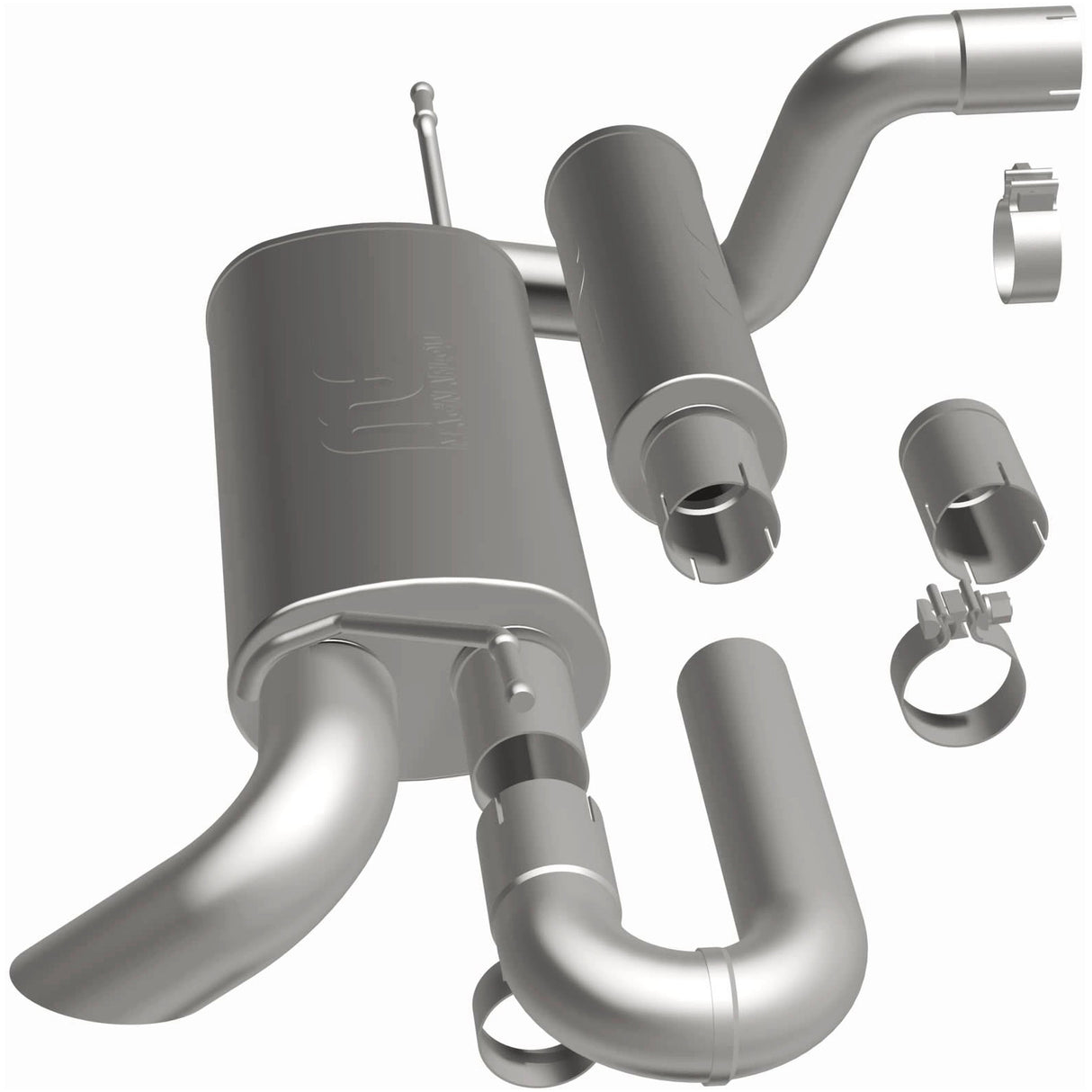 Overland Series Stainless Axle-Back System MagnaFlow Exhaust Products Exhaust System Kit  AXOPROS