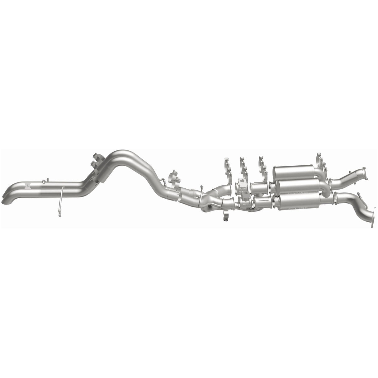 Overland Series Stainless Cat-Back System MagnaFlow Exhaust Products Exhaust System Kit  AXOPROS