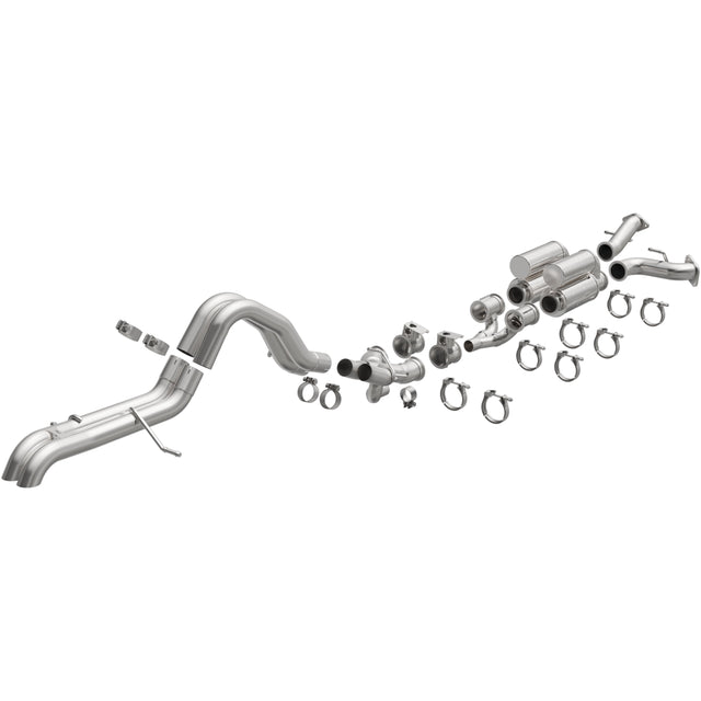 Overland Series Stainless Cat-Back System MagnaFlow Exhaust Products Exhaust System Kit  AXOPROS