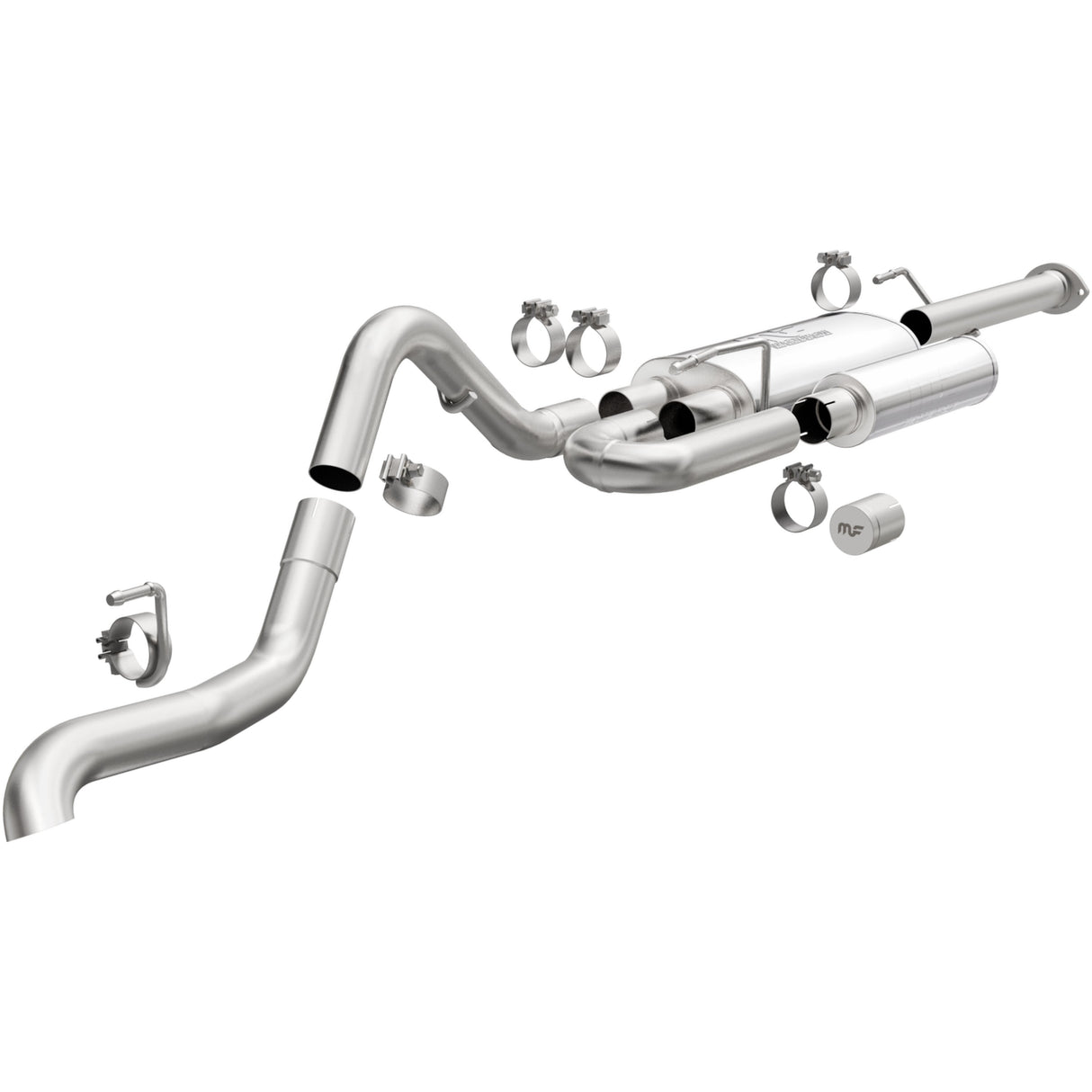 Overland Series Stainless Cat-Back System MagnaFlow Exhaust Products Exhaust System Kit  AXOPROS