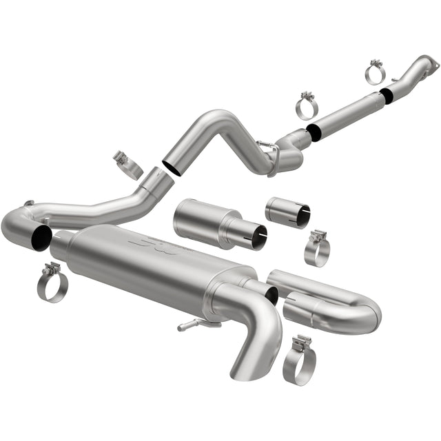 Overland Series Stainless Cat-Back System MagnaFlow Exhaust Products Exhaust System Kit  AXOPROS