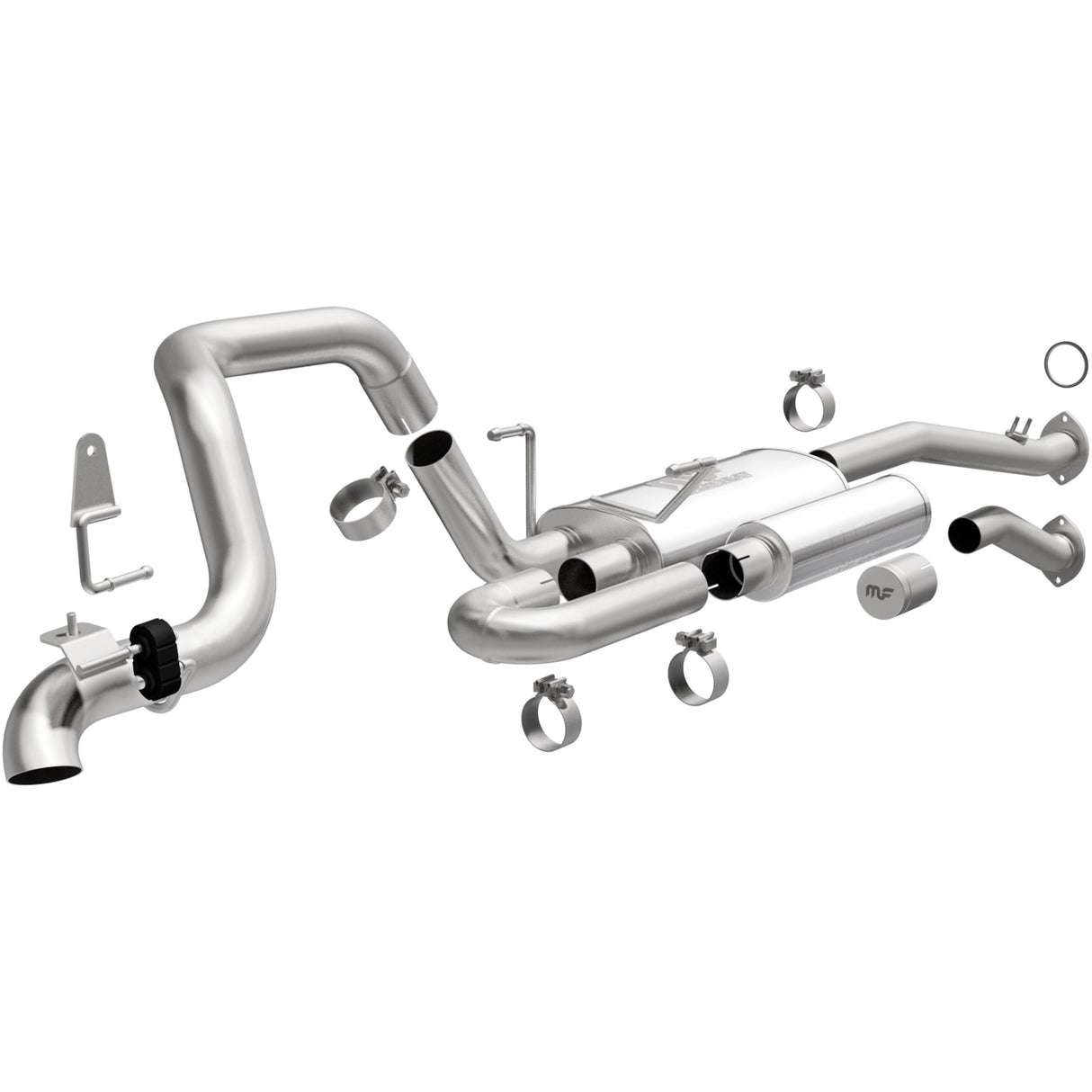 Overland Series Stainless Cat-Back System MagnaFlow Exhaust Products Exhaust System Kit  AXOPROS