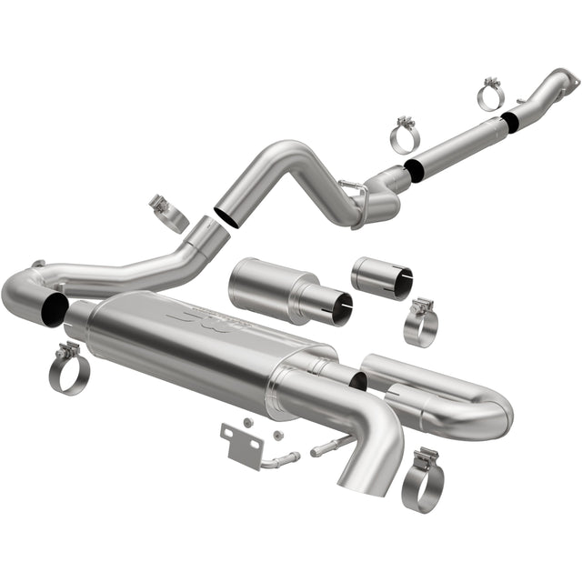 Overland Series Stainless Cat-Back System MagnaFlow Exhaust Products Exhaust System Kit  AXOPROS