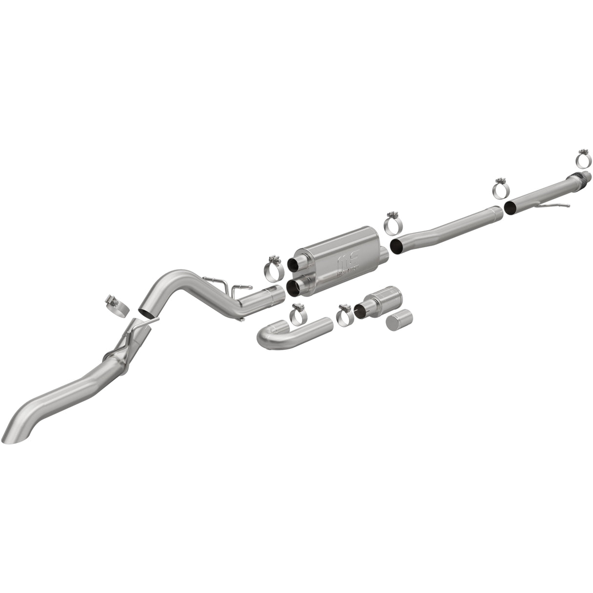 Overland Series Stainless Cat-Back System MagnaFlow Exhaust Products Exhaust System Kit  AXOPROS