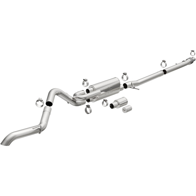 Overland Series Stainless Cat-Back System MagnaFlow Exhaust Products Exhaust System Kit  AXOPROS