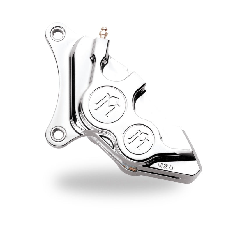 Performance Machine 00-17 HD Caliper 137x4B Left 11.5in - Chrome Performance Machine Brake Calipers - Perf  AXOPROS