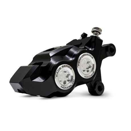 Performance Machine 08-23 FL,18-24 M8 Sftail,06-17 VRod 137x4B Rce Series Monobloc Caliper Right CLR Performance Machine Brake Calipers - Perf  AXOPROS