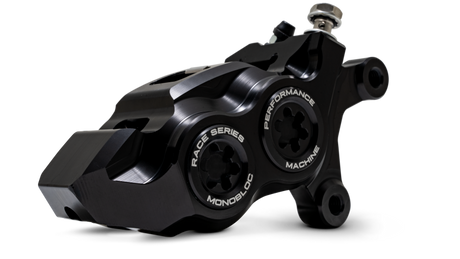 Performance Machine 08-23 FL,18-24 M8 Softail,06-17 VRod 137x4B Rce Series Monobloc Caliper Right BK Performance Machine Brake Calipers - Perf  AXOPROS
