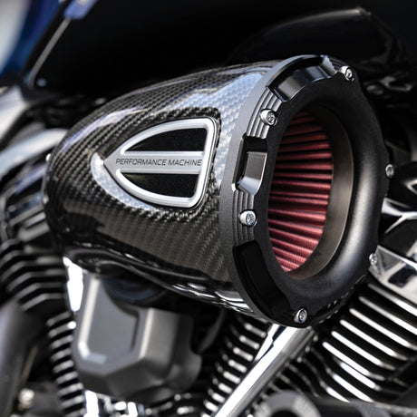Performance Machine 23-Up CVO, 2024 Touring C4 Series Air Cleaner - Carbon Fiber/Black Ops Performance Machine Air Filters - Direct Fit  AXOPROS