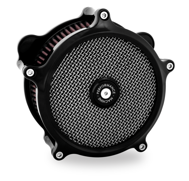 Performance Machine 23-Up CVO, 2024 Touring Super Gas Air Cleaner - Black Ano Performance Machine Air Filters - Direct Fit  AXOPROS