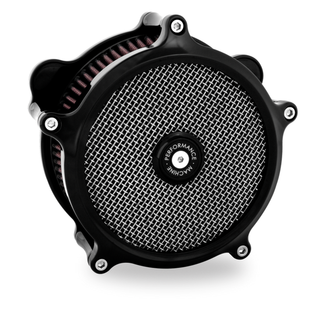 Performance Machine 23-Up CVO, 2024 Touring Super Gas Air Cleaner - Black Ano Performance Machine Air Filters - Direct Fit  AXOPROS
