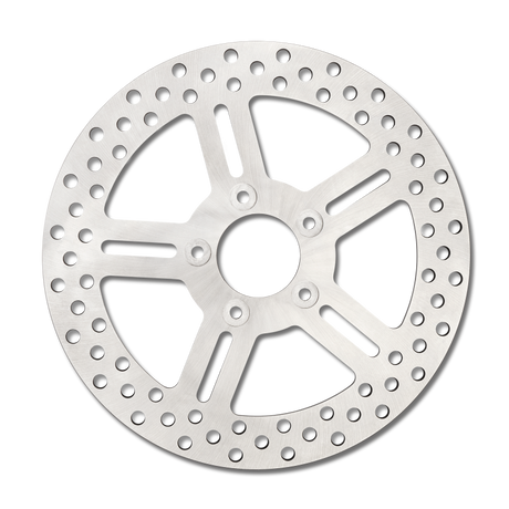 Performance Machine Disc 11.5 X .20/ 5 Spoke Stainless Steel Performance Machine Brake Rotors - Drilled  AXOPROS
