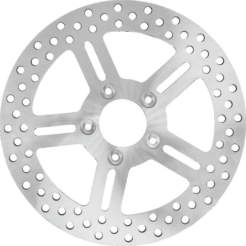 Performance Machine Disc 11.8 X .20/ 5 Spoke Stainless Steel Performance Machine Brake Rotors - Drilled  AXOPROS