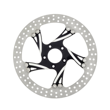 Performance Machine Disc/Carr 11.8 Cruise Fr Rt - Contrast Cut Platinum Performance Machine Brake Rotors - Drilled  AXOPROS
