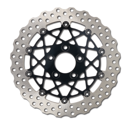 Performance Machine Disc/Carr Speedstar 320Mm X .20 Ff No O/S Front Black Ano Performance Machine Brake Rotors - Drilled  AXOPROS