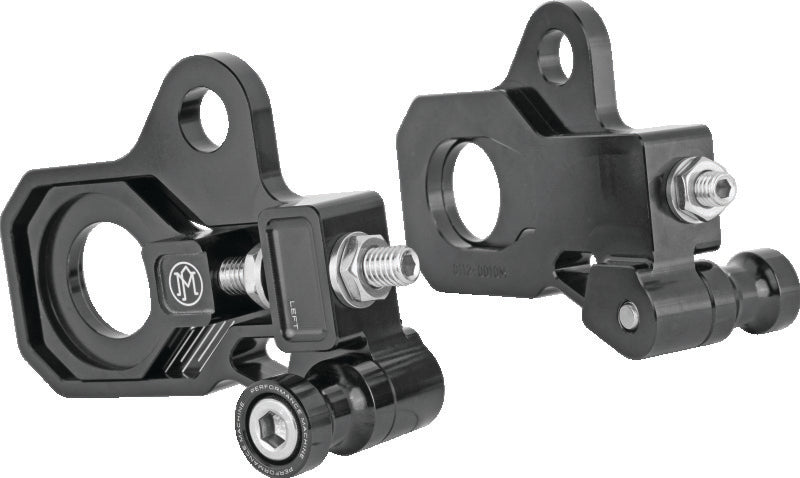 Performance Machine HD Touring Axle Adj Kit - Black Ano Performance Machine Axles  AXOPROS