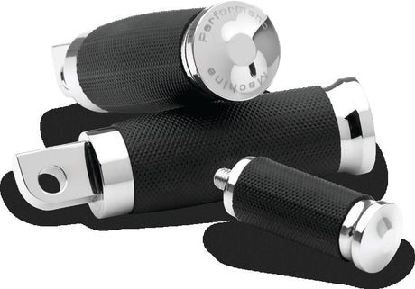 Performance Machine Rubber Shift Pedal Rubber  Contour - Chrome Performance Machine Footpegs  AXOPROS