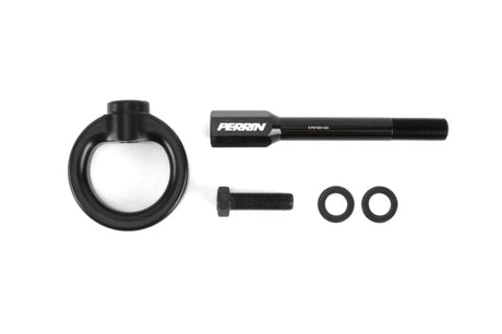 Perrin 02-07 Subaru WRX/STI Tow Hook Kit (Front) - Flat Black Perrin Performance Tow Hooks  AXOPROS