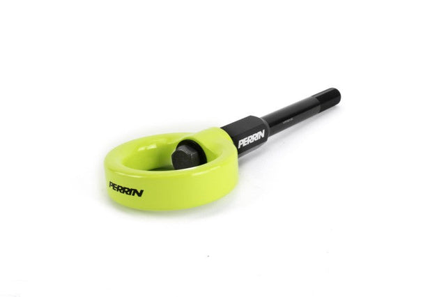 Perrin 02-07 Subaru WRX/STI Tow Hook Kit (Front) - Neon Yellow Perrin Performance Tow Hooks  AXOPROS