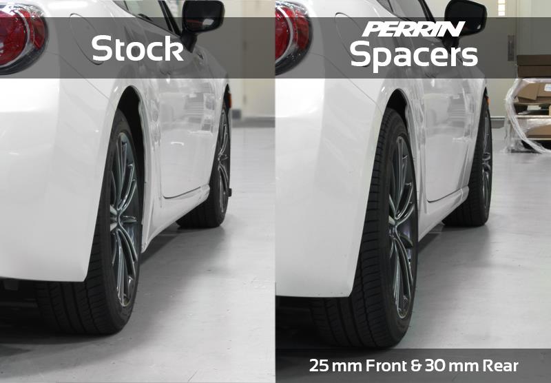 PERRIN 02-14 Subaru WRX / 2004 STI / 13-25 BRZ & Toyota GR86 30mm Wheel Spacers 5x100 56mm CB - Pair Perrin Performance Wheel Spacers & Adapters  AXOPROS