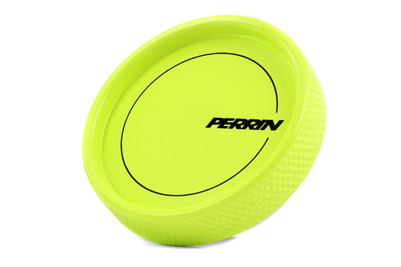 PERRIN 02-25 Subaru Impreza/WRX/STI & 13-25 Crosstrek/BRZ/FR-S/GR86/GR86 Oil Fill Cap - Neon Yellow Perrin Performance Oil Caps  AXOPROS