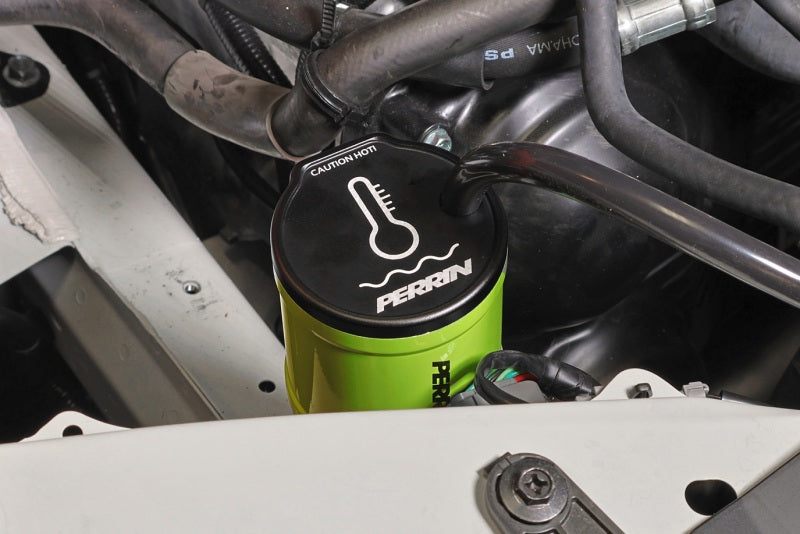 PERRIN 02-25 Subaru WRX / 04-21 STI / 13-25 BRZ/GR86/FRS/86 Coolant Overflow Tank - Neon Yellow Perrin Performance Coolant Reservoirs  AXOPROS