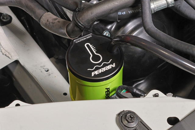 PERRIN 02-25 Subaru WRX / 04-21 STI / 13-25 BRZ/GR86/FRS/86 Coolant Overflow Tank - Neon Yellow Perrin Performance Coolant Reservoirs  AXOPROS