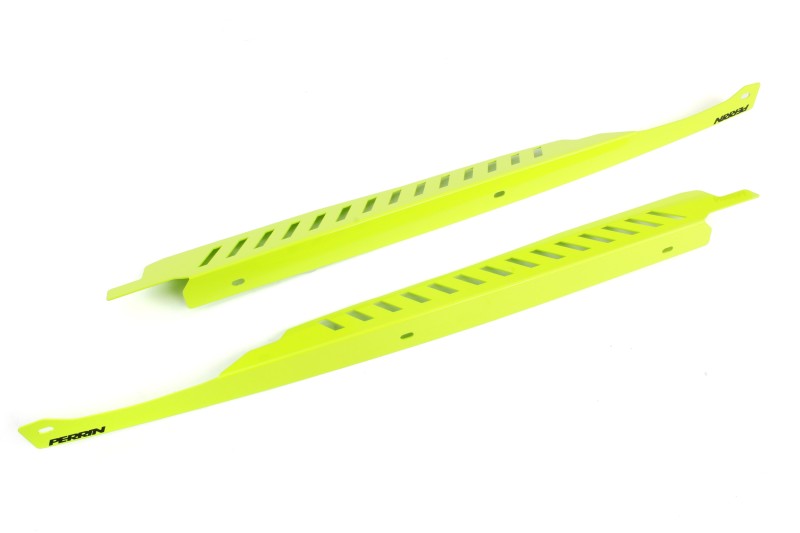 PERRIN 08-14 Subaru WRX/STI / 08-11 Impreza Fender Shroud Set - Neon Yellow Perrin Performance Exterior Trim  AXOPROS
