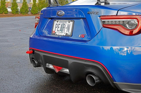 Perrin 13-20 & 2022 Subaru BRZ / 13-16 Scion FRS / 17-20 Toyota 86 Tow Hook Kit (Rear) - Red Perrin Performance Tow Hooks  AXOPROS