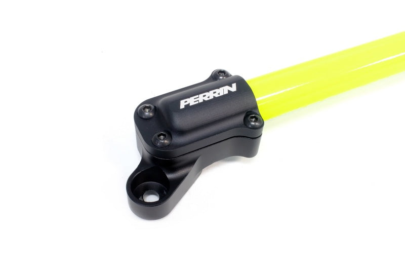 Perrin 2013+ BRZ/FR-S/86/GR86 Strut Brace - Neon Yellow Wrinkle Perrin Performance Strut Bars  AXOPROS