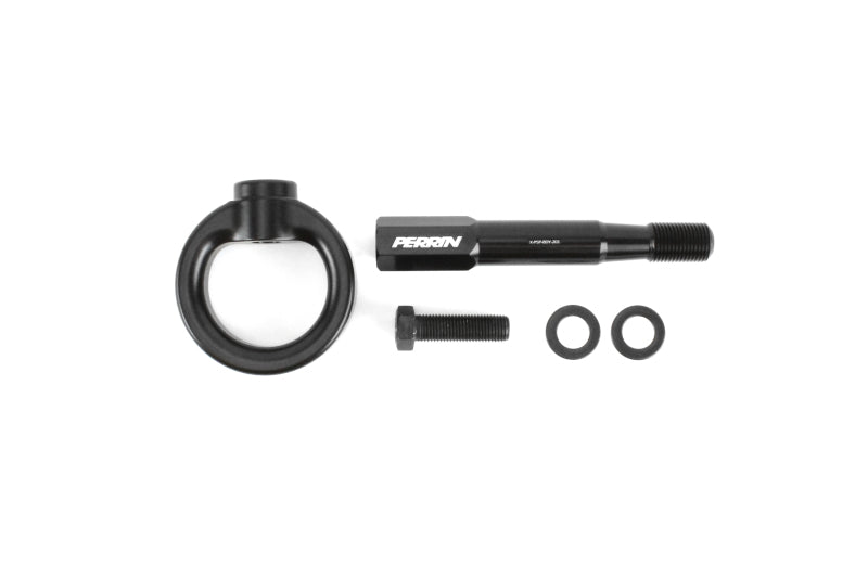 Perrin 15-17 Subaru WRX/STI Tow Hook Kit (Front) - Flat Black Perrin Performance Tow Hooks  AXOPROS