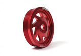 PERRIN 15-18 Subaru WRX / 13-20 BRZ / 14-18 FXT / 13-16 Crosstrek Lightened Crank Pulley - Red Perrin Performance Pulleys - Crank, Underdrive  AXOPROS