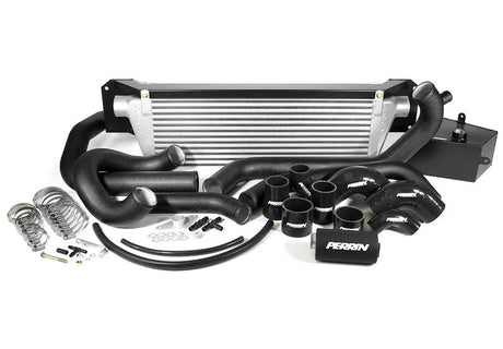 PERRIN 15-21 Subaru STI Front Mount Intercooler Boost Tubes + Hardware - Black Tubes Perrin Performance Intercooler Ducting  AXOPROS