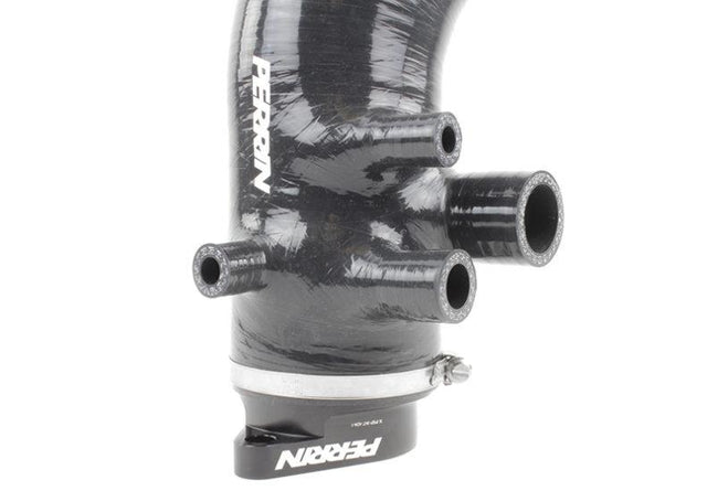 PERRIN 15-21 Subaru WRX / 14-18 Forester XT Turbo Inlet Hose 3in. w/ Turbo Adapter Flange - Black Perrin Performance Hoses  AXOPROS