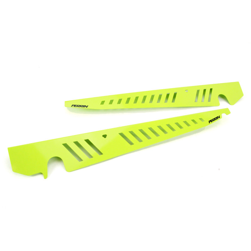 PERRIN 15-21 Subaru WRX/STI Fender Shroud Set - Neon Yellow Perrin Performance Exterior Trim  AXOPROS