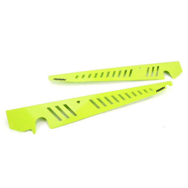 PERRIN 15-21 Subaru WRX/STI Fender Shroud Set - Neon Yellow Perrin Performance Exterior Trim  AXOPROS